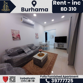 Bhd 310/month, Furnished, 2 Br, Fully Furnished 2bhk Apartment For Rent – Burhama | Bd 310/- Inclusive